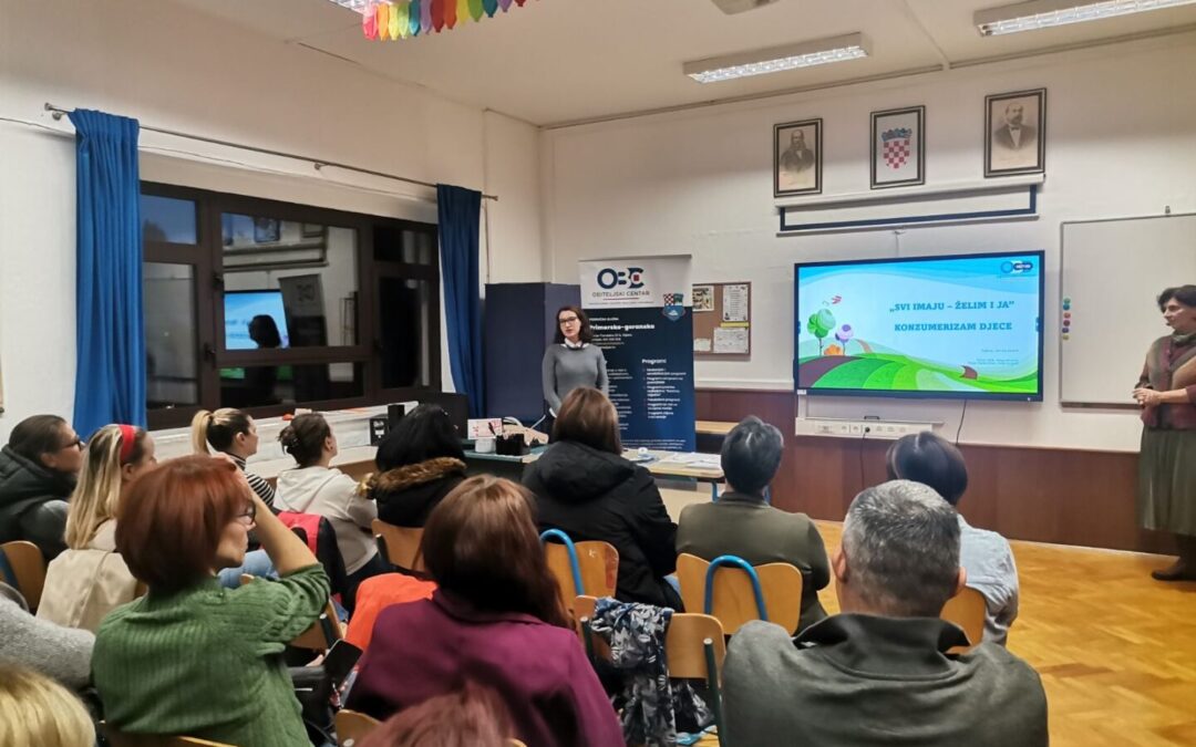 Roditeljski sastanak i radionica “Konzumerizam djece”